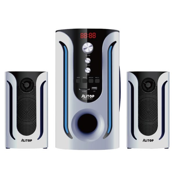 Alitop Woofer SP-2510 – 60W | Bluetooth, USB & Carte SD