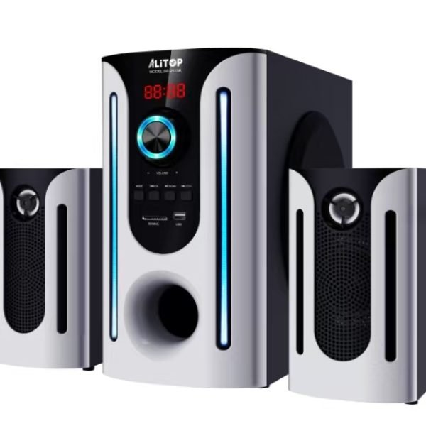 Alitop Woofer SP-2513 – 60W | Bluetooth, USB & Carte SD